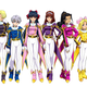 The starting cast members in Sakura Taisen 1 and 2
